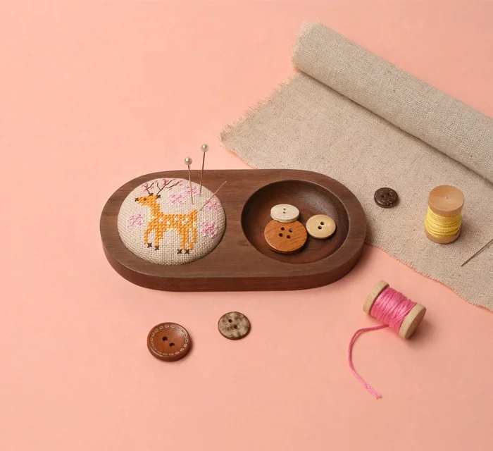 [3] Горячая распродажа на мазоне Лидер продаж Набор для вышивки крестом из дерева X футляр иглы олень оптовая продажа