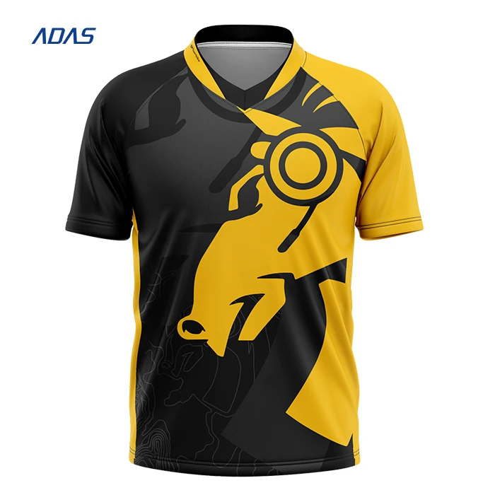 Source Gaming t shirt design custom men e-sports jerseys Blank