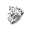 Quality Brass with 18K white gold plated