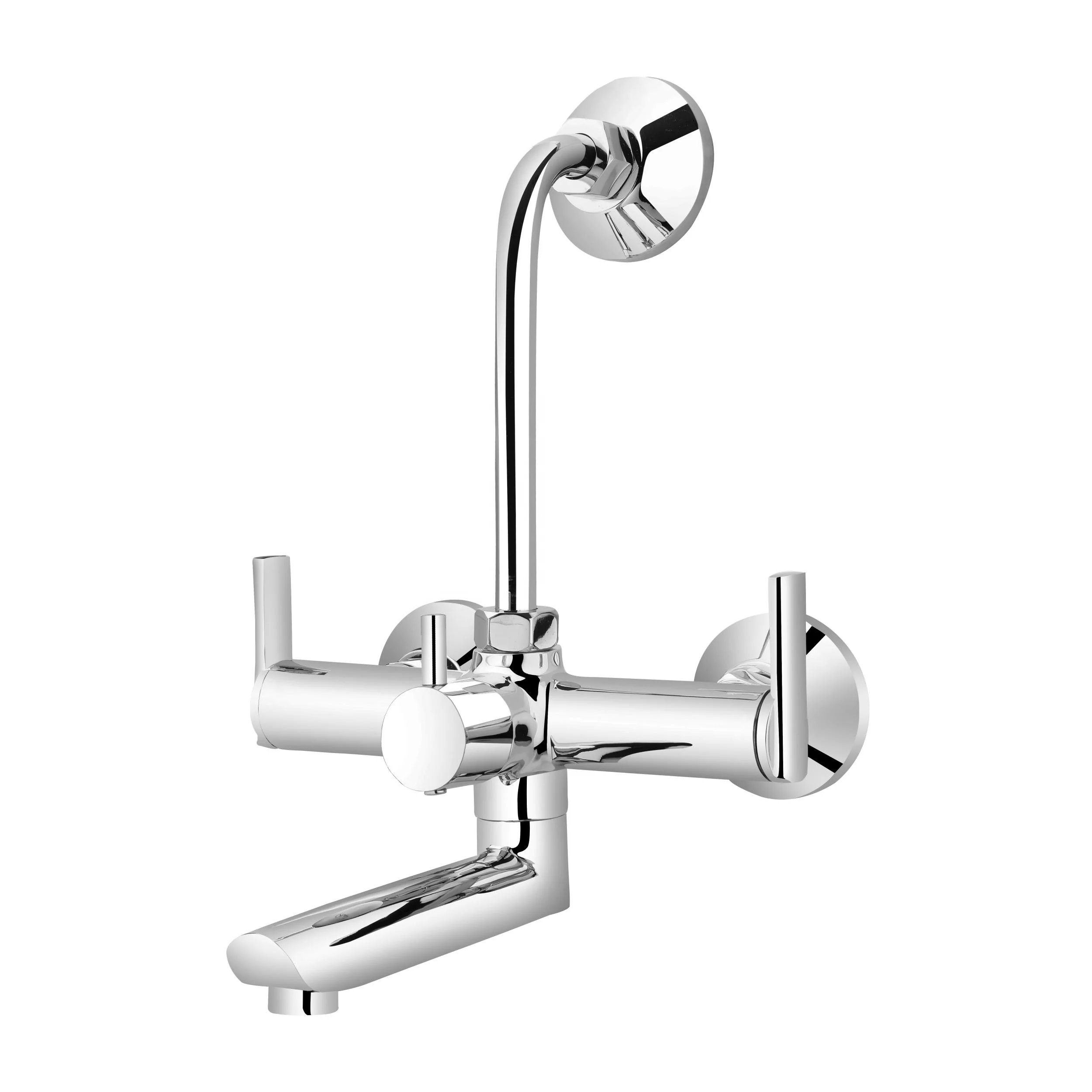 Ocean 3in1 Single Lever Wall Mixer with Hand Shower Provision for Hot and  Cold Water/Chrome Finish/Brass Material