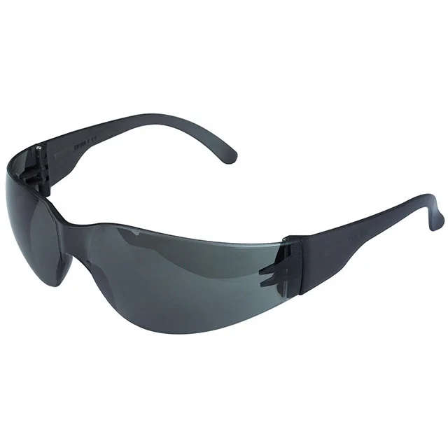 
Sunmax Intruder Safety Glasses with Wraparound Smoke Clear Yellow Scratch-Resistant Lens 