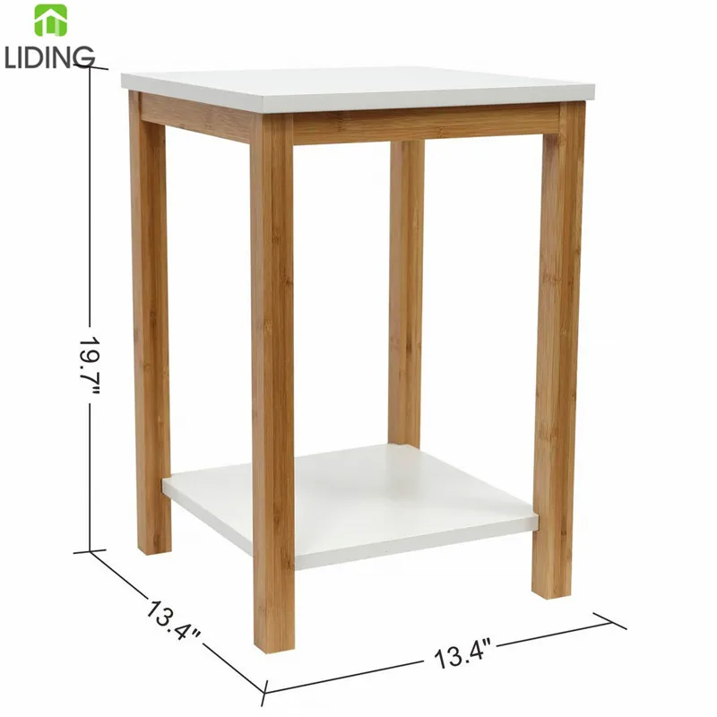 Bamboo Sofa Side Table Modern End Table Bamboo 2 Tier Side Table With Storage Shelf Buy Tv Tray Couch Coffee Snack End Bed Side Table Wooden Bedside Table Side Table Product On Alibaba Com