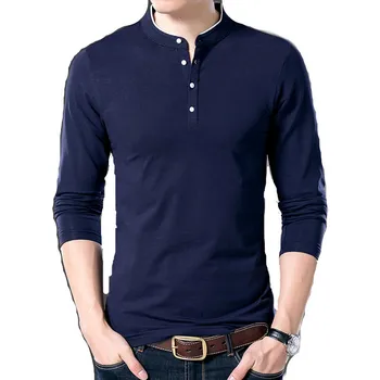Men Long Sleeve Polo t shirt latest design polo shirt full sleeve with collar
