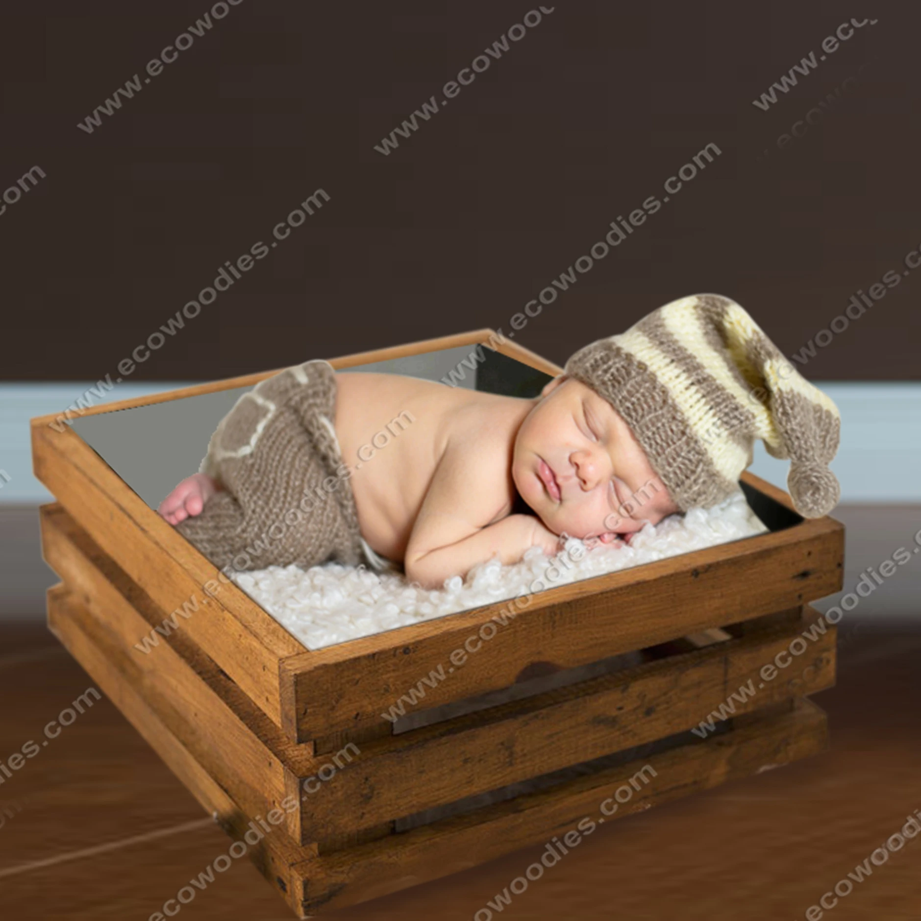 vintage bed brown bed handmade bed doll bed newborn props maternity gift vintage photo prop Ready to ship wooden bed photo prop