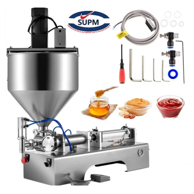 
 GFC-1000 по горизонтали с двойной головкой пневматический пастонабивная машина подходит для заполнения липкие материалы  