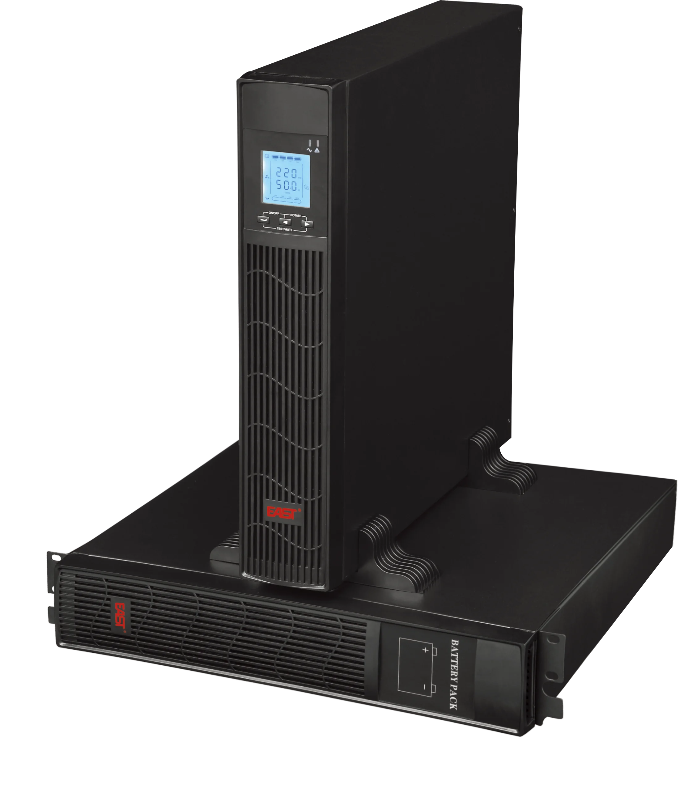 1-3KVA Online  Rackmount UPS with 0.9 PF