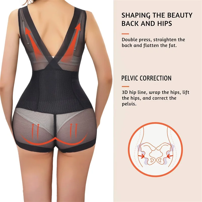 High Quality Plus Size Women Slim Tummy Tucker High Waist Trainer Shapewear Body Bodysuit Shaper With Bra