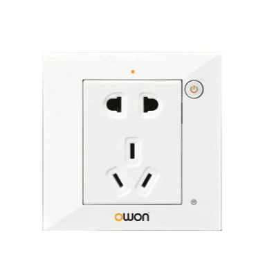 Smart Power One Outlet Receptacle Zigbee Wall Socket UK Small BMS System Zigbee Socket