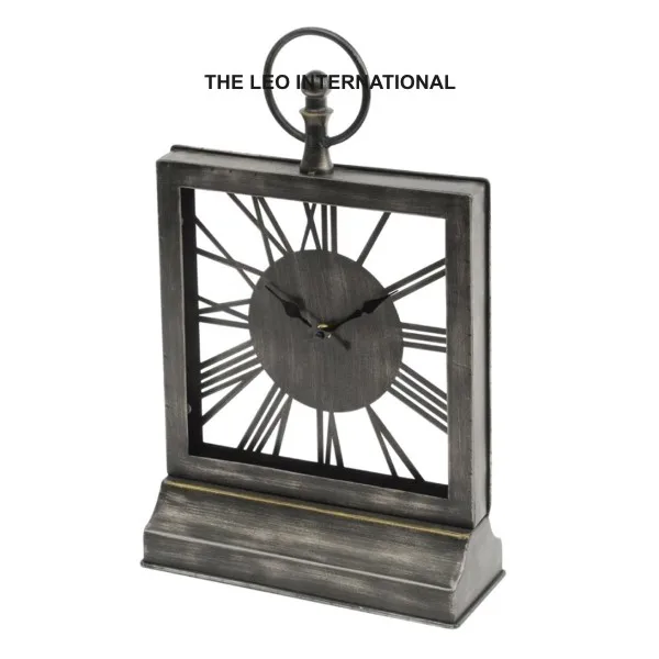 Fancy Design Metal Wire Table Clocks Alarm Clock