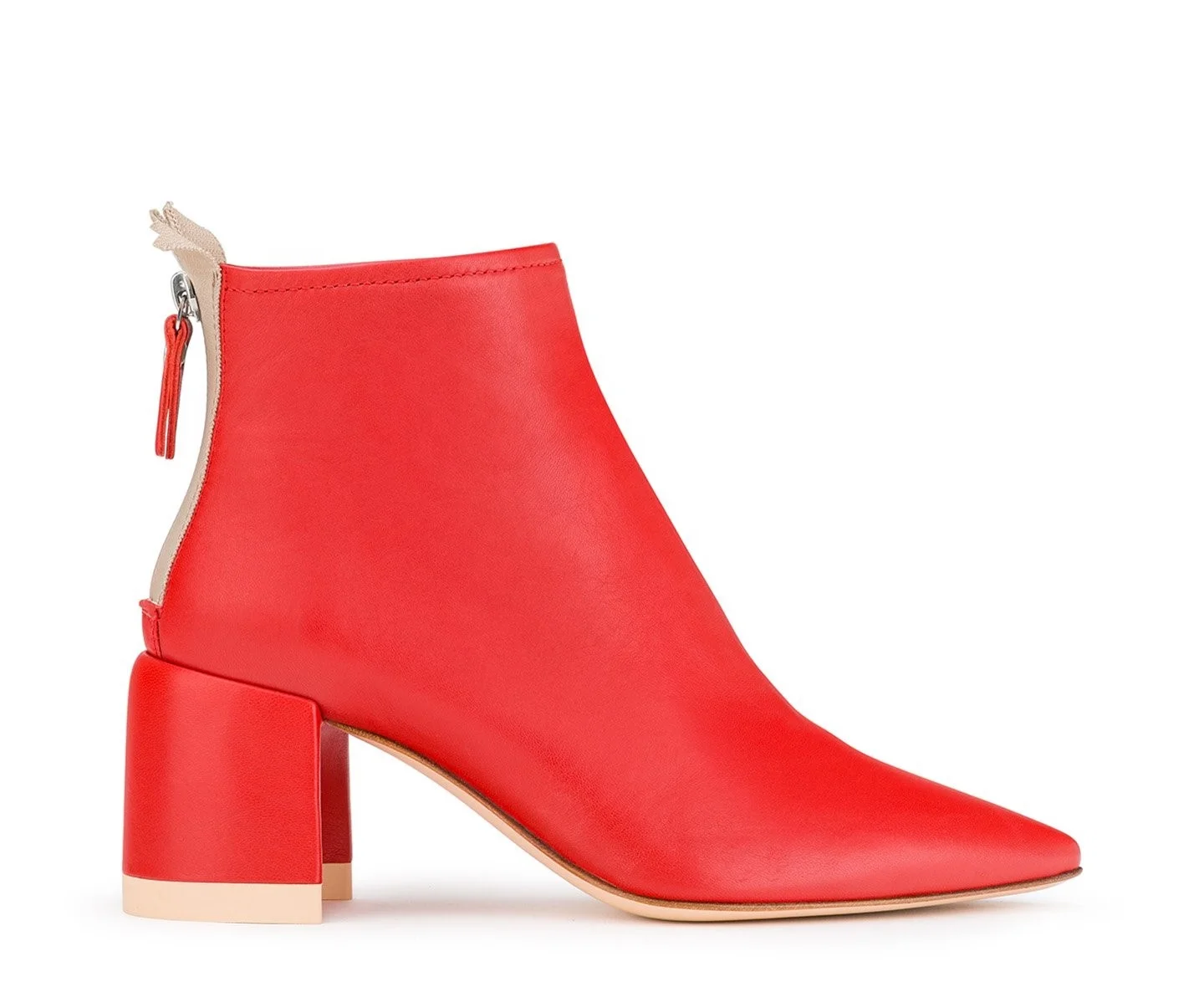 ladies ankle boots red