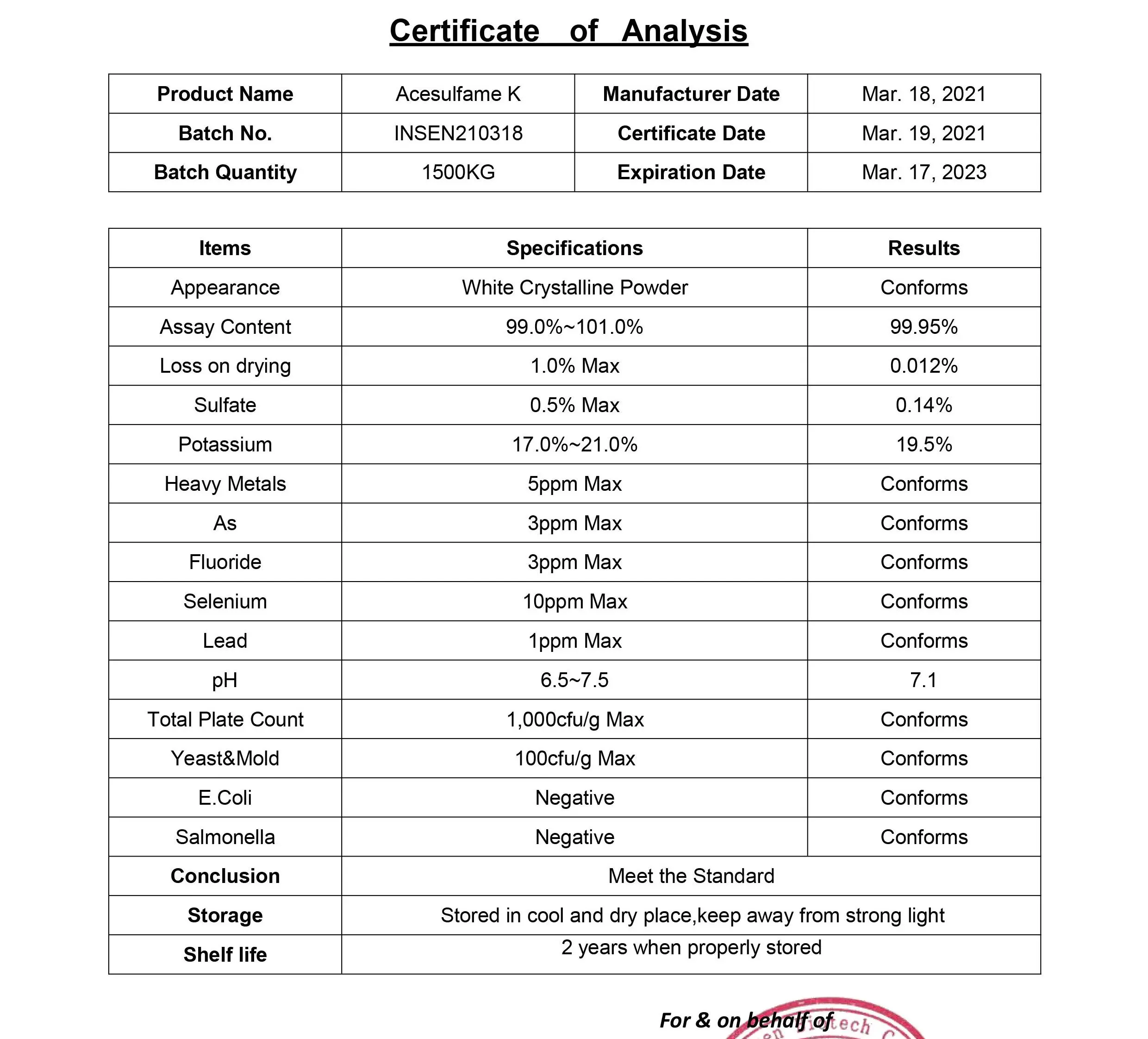 Manufacturer & Suppliers ACESULFAME POTASSIUM Top POTASSIUM SALT OF 6-METHYL-1,2,3-OXATHIAZIN-4(3H)-ONE-2,2 DIOXIDE)