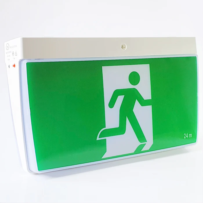 Saaas22933 Certificated Liffepo4 4w Led Exit Sign Boardceiling Mounted Double Sides Pictogram 1269