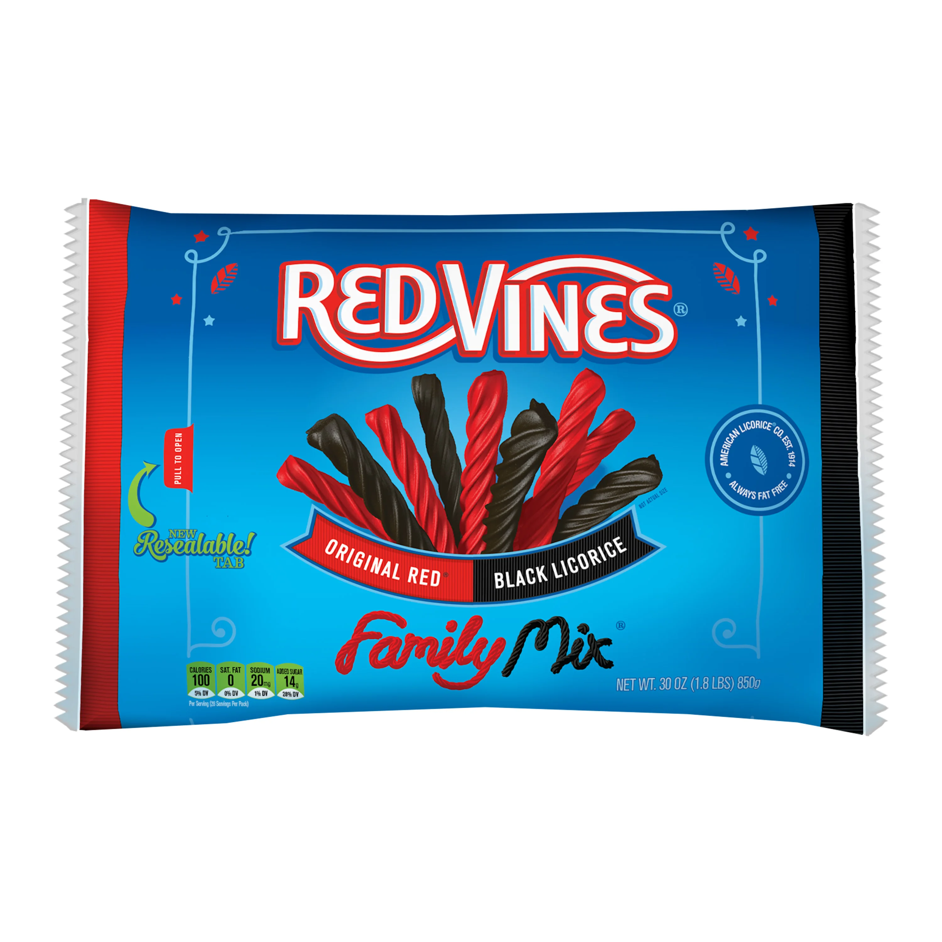 RED VINES Red & Black Licorice Family Mix, 30oz Bag