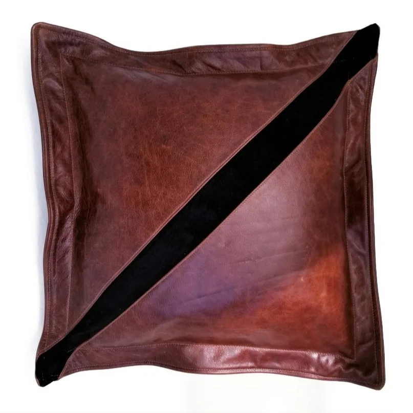 genuine leather pillows