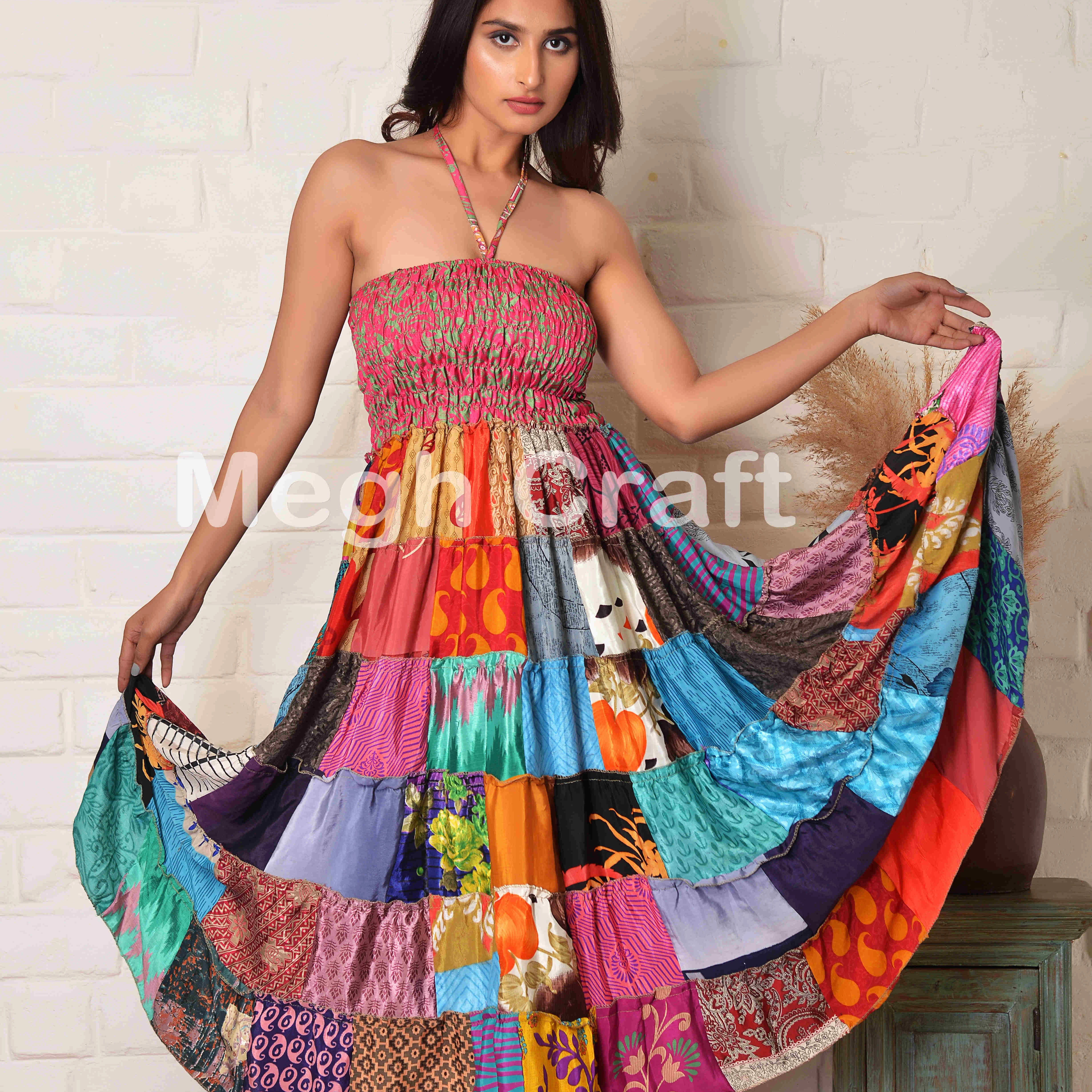 Abito Da Cowgirl Occidentale, Lungo, Stile Bohémien, Vintage, Stile Rustico, Scollo A V, Con Motivo Floreale, Casual, Maxi Abito Primaverile, A Maniche Lunghe, Abito Floreale, Bianco, XL