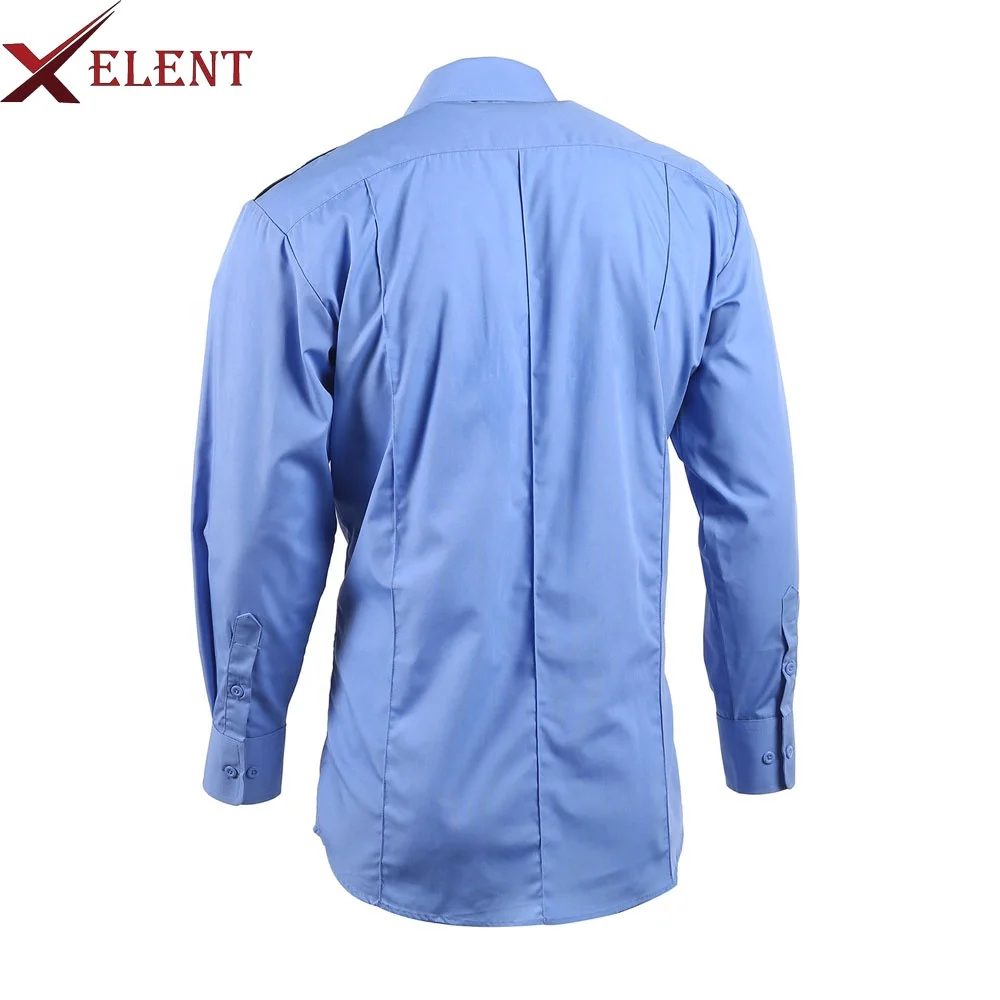 Black Security Guard Uniform Suit Polycotton Oem Service Supply Fashion