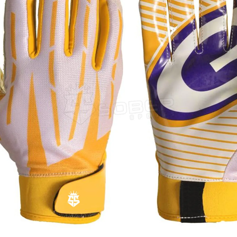Новое поступление сделанные на заказ американские футбольные перчатки дизайнерские для футбола американского