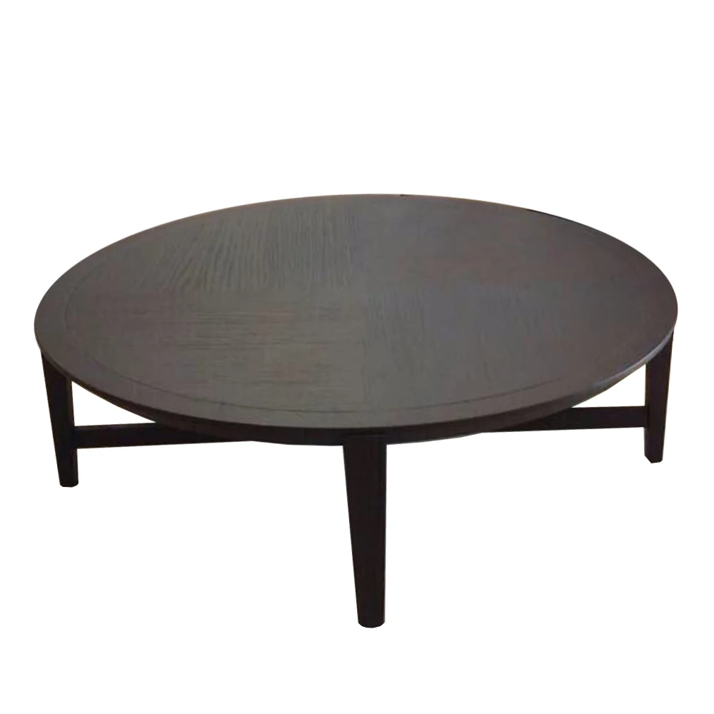 Taiwan Manufacturer Wooden Round Coffee Table Cross Legs Buy Coffee Table Side Table Round Shape Furniture Solid Wood Brown Indoor Living Room Home Office Product On Alibaba Com