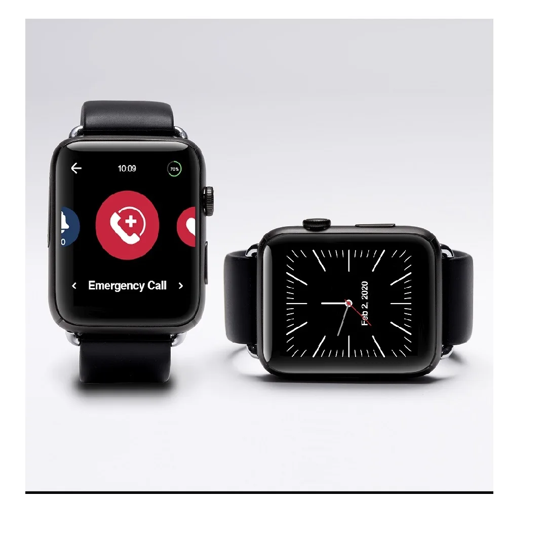 Sleek Modern Design WellBe Emergency Alert Smart Watch Health Assistant Device Remote Monitoring