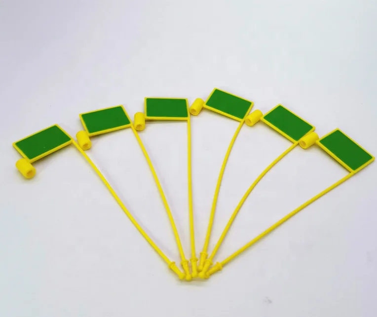 UHF RFID Disposable Locker Plastic Hang Tag for Retail Asset Tracking