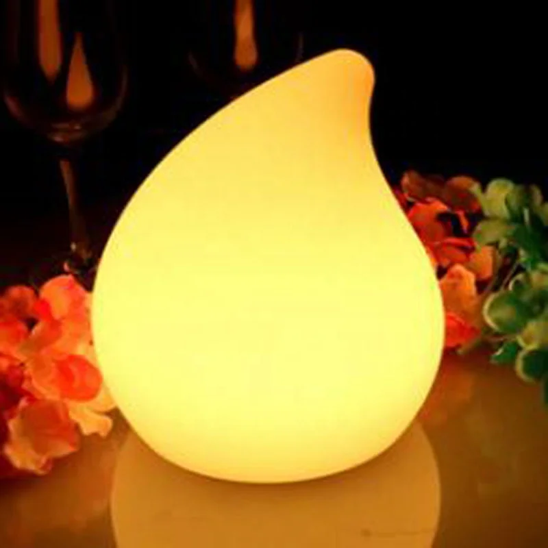 lovely waterdrop  lamp LED decorative mood lights colorful children room table lamp recharging LED Christmas lights