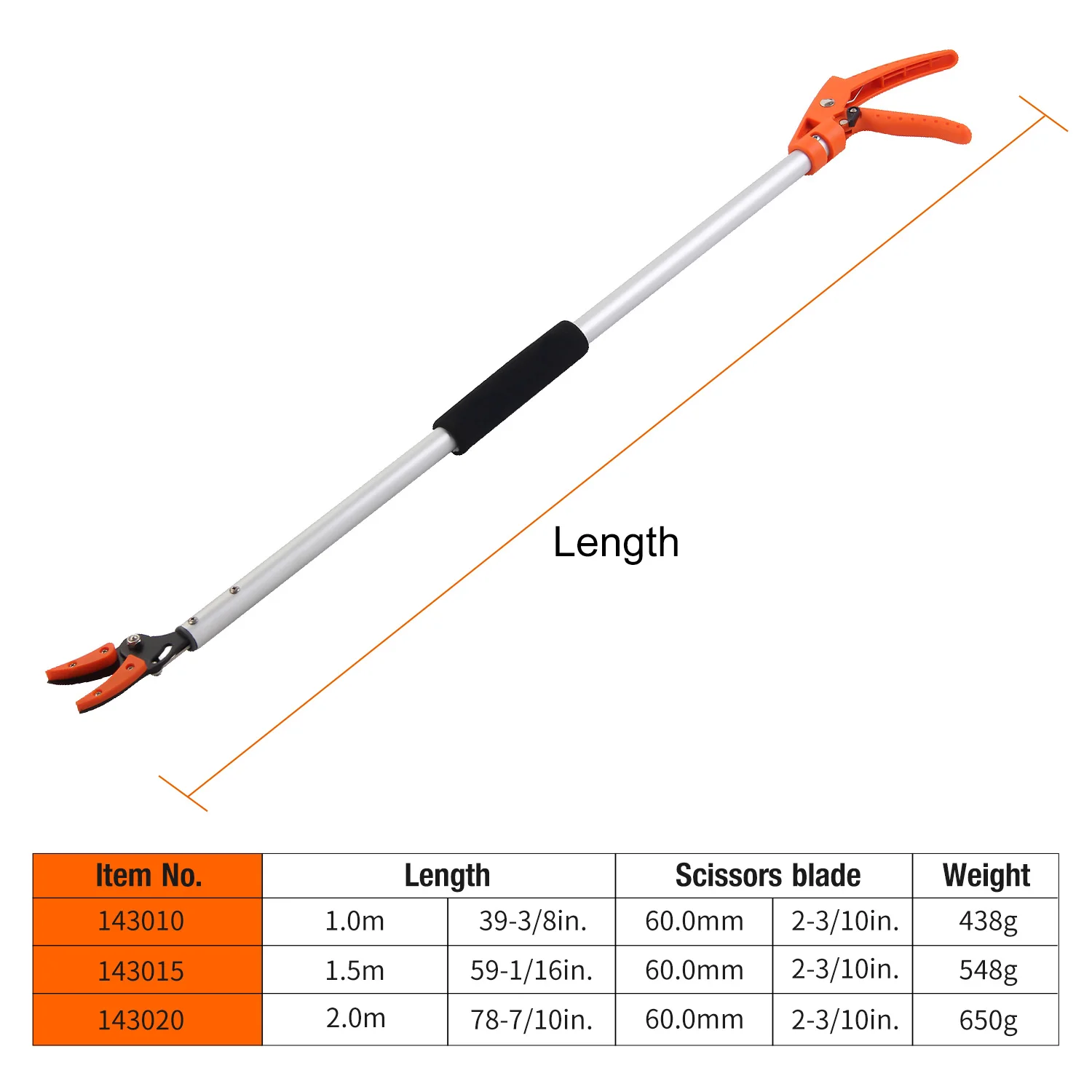 Kseibi Long Reach Cut And Hold Bypass Pruner Buy Telescopic Long