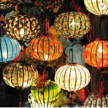 CHAPS!さま ベトナム ミニランタン ランタン カラフル 大量 ホイアン ホイアンランタン ランプ 提灯 インテリア ベトナム伝統のホイアン・ランタン(提灯) ティアドロップ（小）