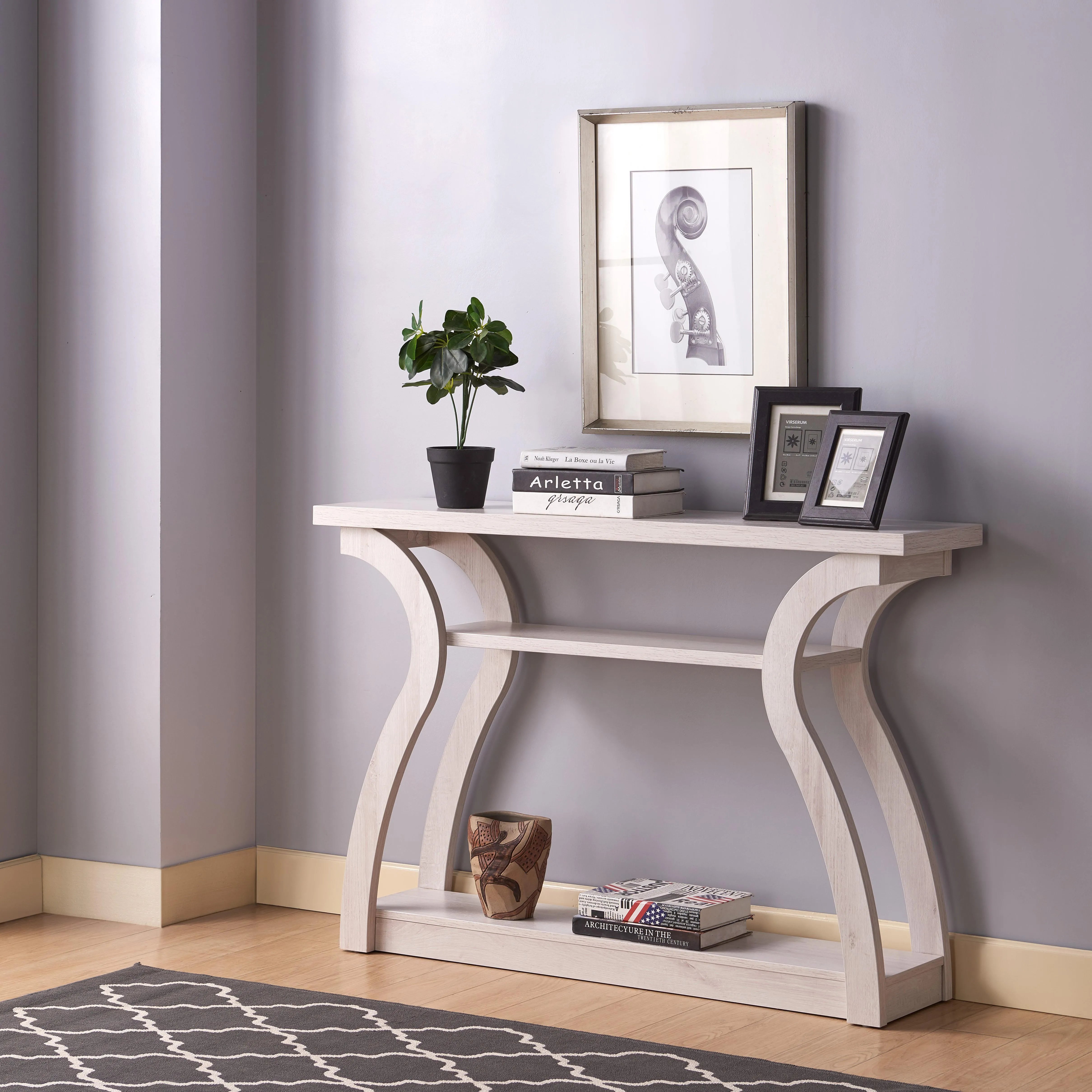Id Usa White Oak Console New Design Console With One Spacious Table Top