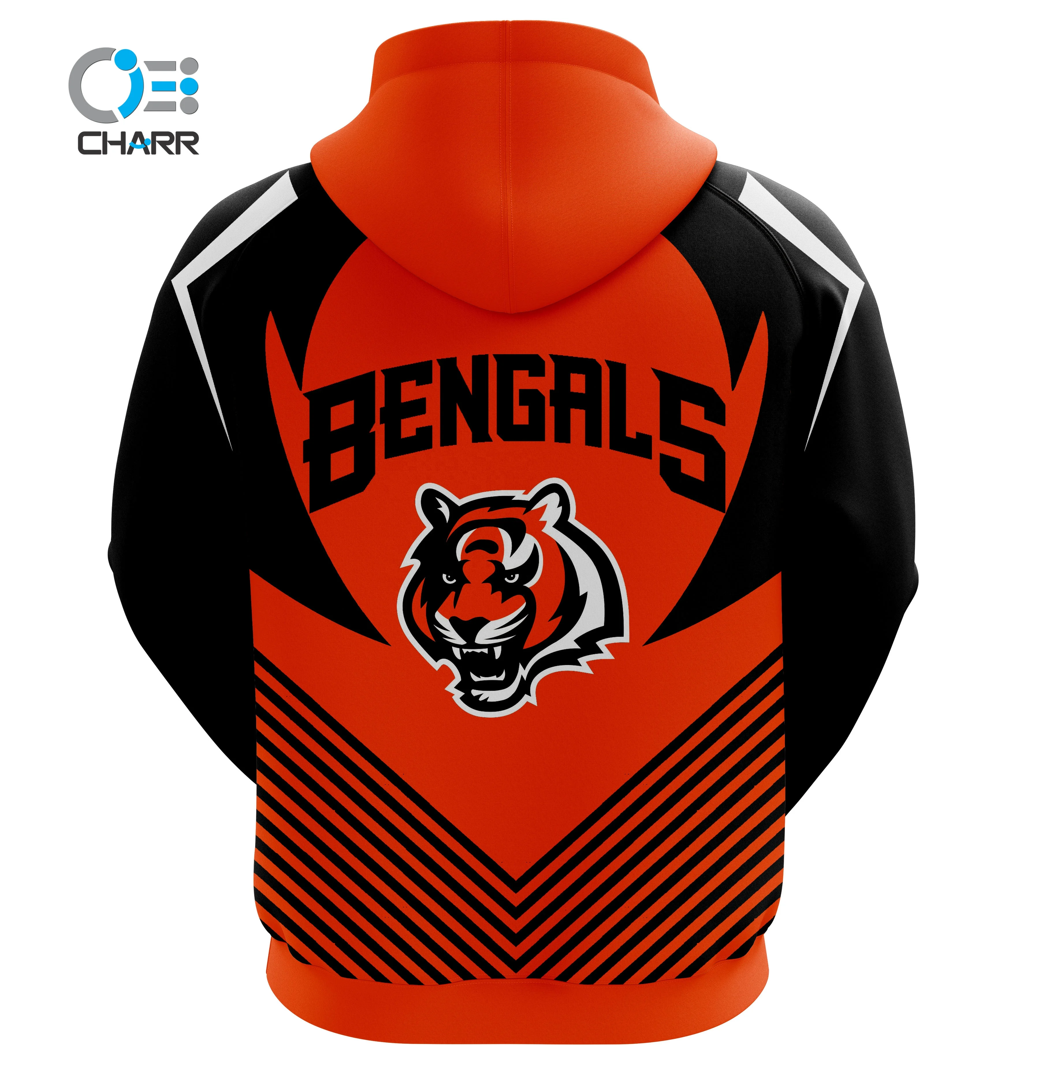 Cincinnati Bengals Logo Football 3d Hoodie NFL Zigzag 3d Sweatshirt - Best  Seller Shirts Design In Usa