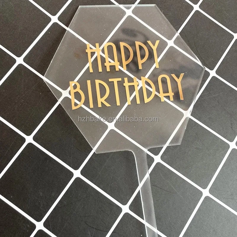 Acrylic Cupcake Toppers - Perfect for Birthday Decorations
