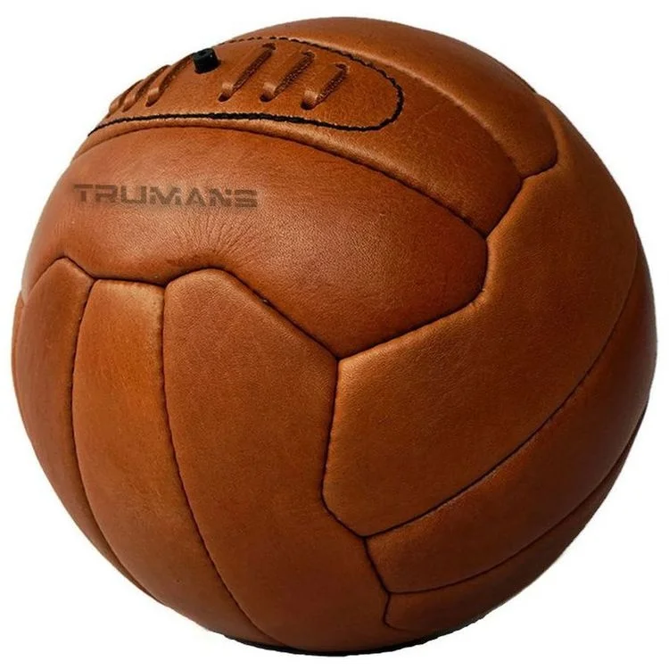 5 x Vintage Style GENUINE REAL LEATHER Soccer balls and Footballs/ Rugby Balls