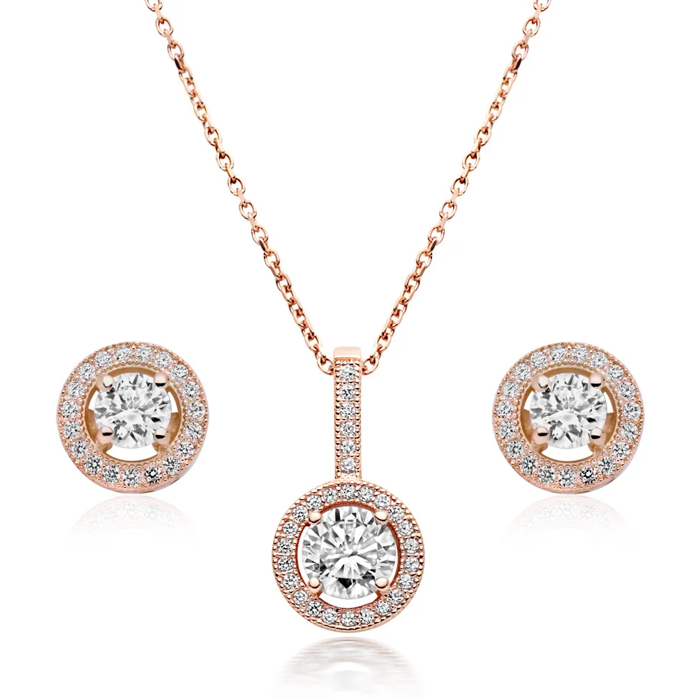 diamond earrings and pendant set designs