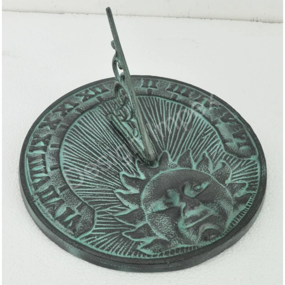 Reloj de Sol de hierro fundido muy útil, suministro de jardín, esfera