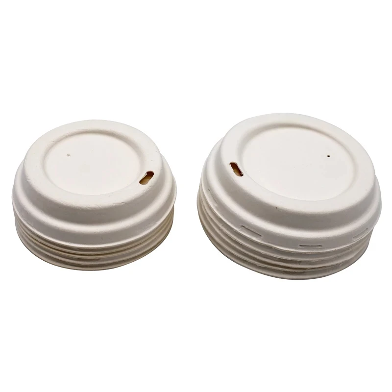 Mugs Custom Disposable Double Walled Dome Lid Push Top Lids 8oz And 12 Oz For Coffee Cups