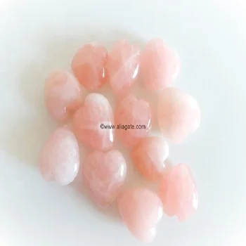 Pink Rose Quartz 2 Inch Heart Manufacturer and Wholesaler