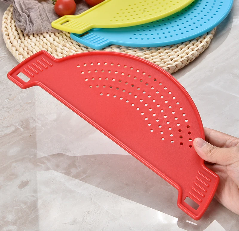 Lmk042 Silicone Baffle Water Filter Leak Proof Pot Edge Strainer Water