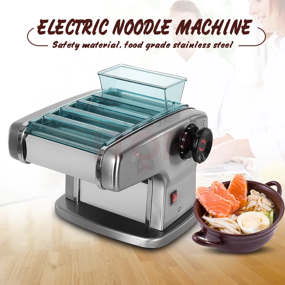 Good Quality Electric Noodle Making Machine Electric Noodle Making Pasta Maker Dough Roller Noodle Cutting Machine - Image 2