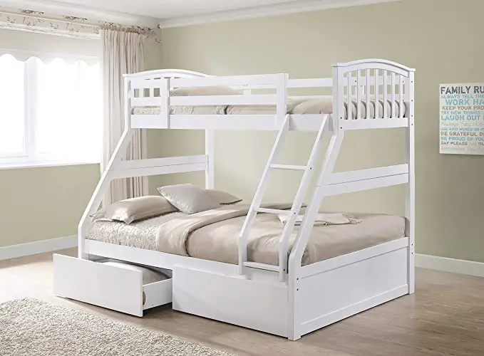 Custom Cabinet - Solid Wood Kids Triple Sleeper Bunk Bed