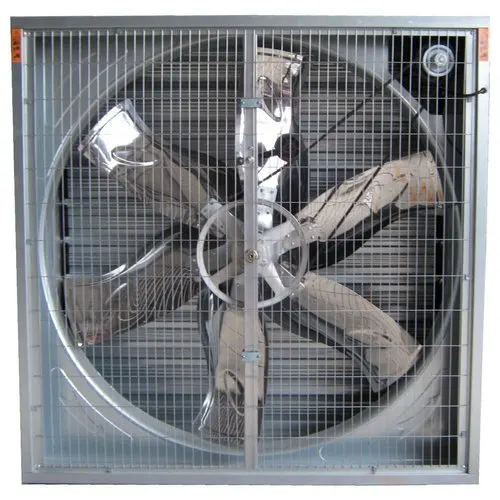 Industrial Axial Flow Exhaust Fan Customizable ODM 500mm/800mm Cast Iron Blades for Factory Warehouse Ventilation