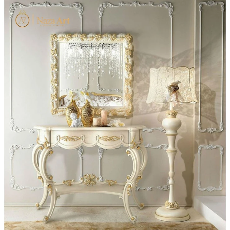 High Quality Luxury Console Table with Mirror for Living Room