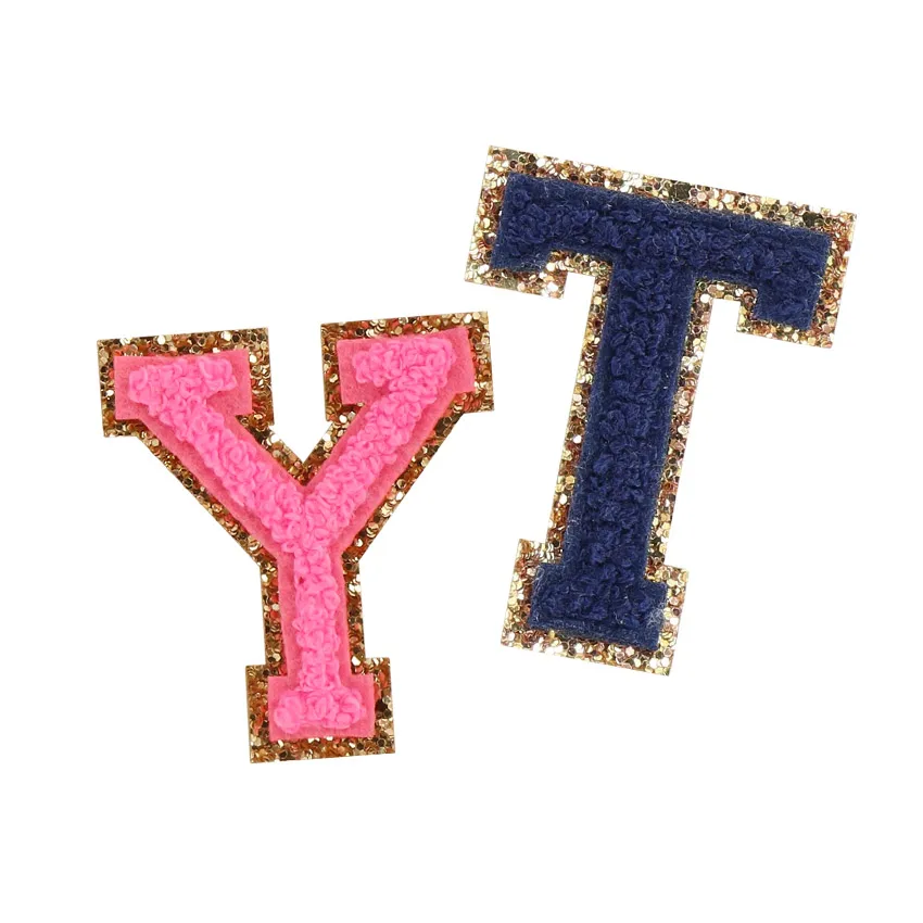 Glitter Letters Chenille Patches Wholesale - Quality Chenille Letters Iron  on for Shirts, Jackets, Backpacks., Keychain & Enamel Pins Promotional  Products Manufacturer