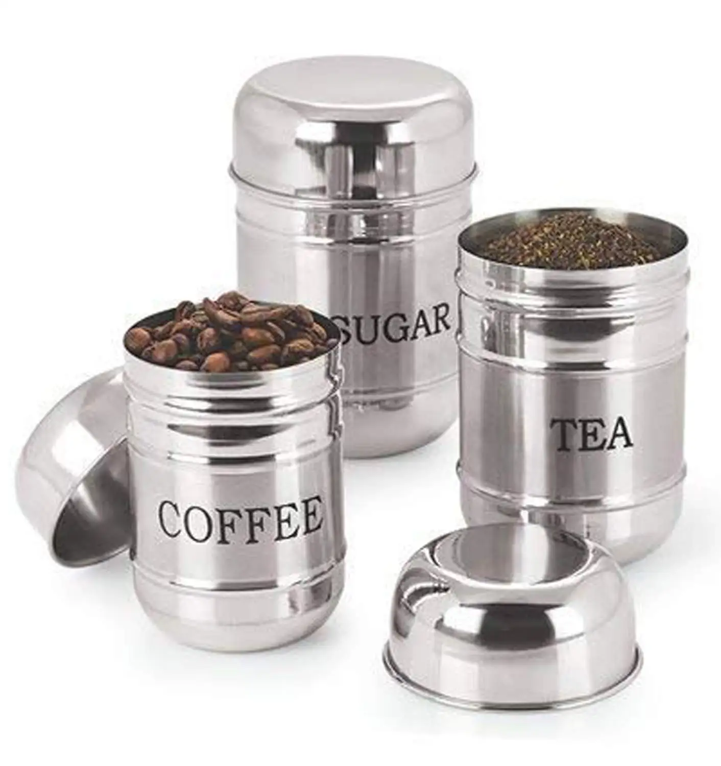 Stainless Steel Containers With Spoons Masala Dabba Spice Box ...