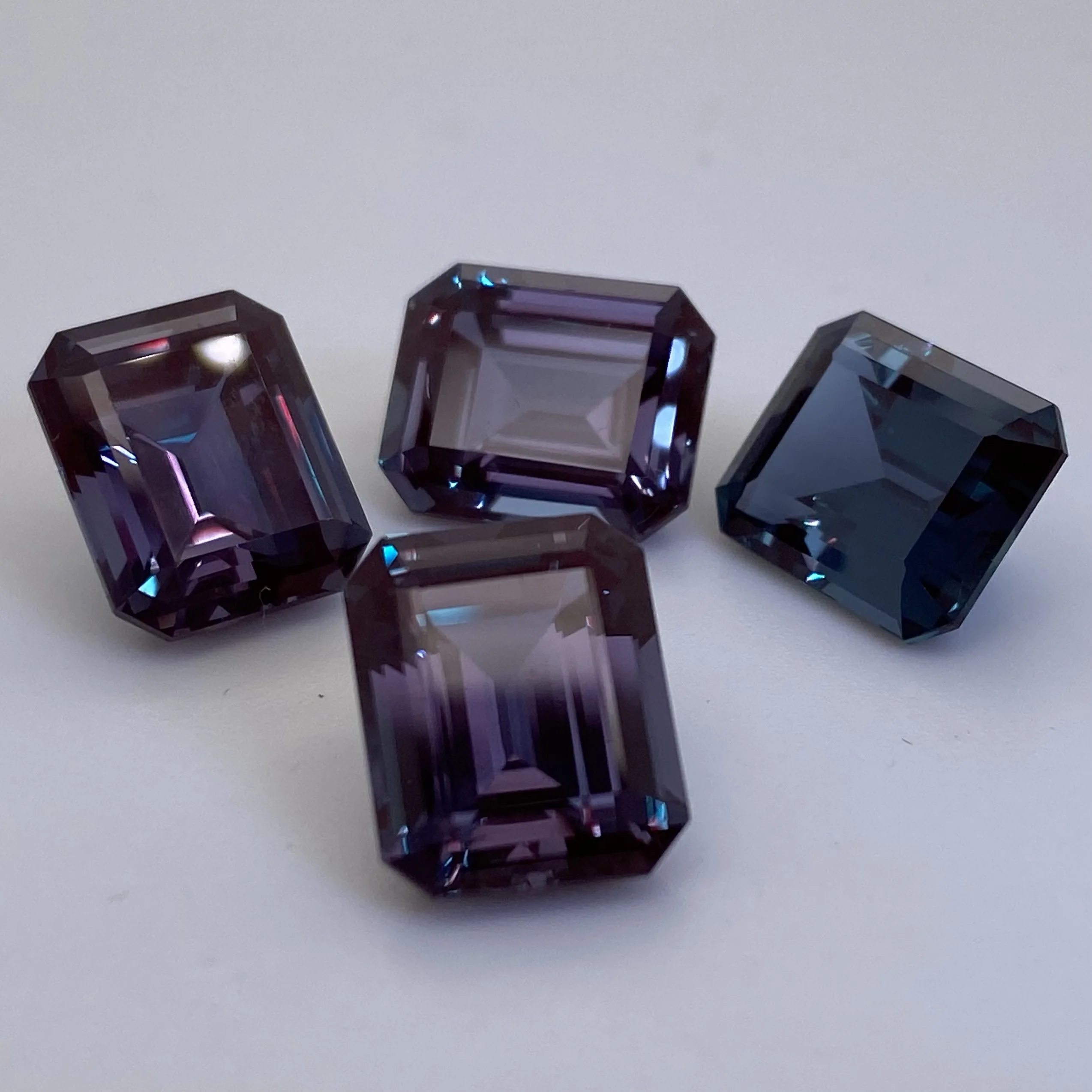 Top Quality Biron Labgrown Alexandrite,Octagon Shape Buy China Blue