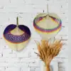 ไม้ไผ่ธรรมชาติและ Multicolor
