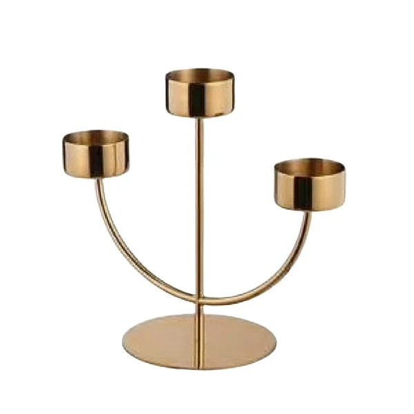 Three Pillar Decorative Candle Pillar Holder Christmas Festival