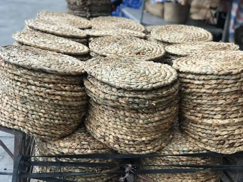 Wedding Rattan Boho Wicker Table Decor Set Placemats Natural Rattan