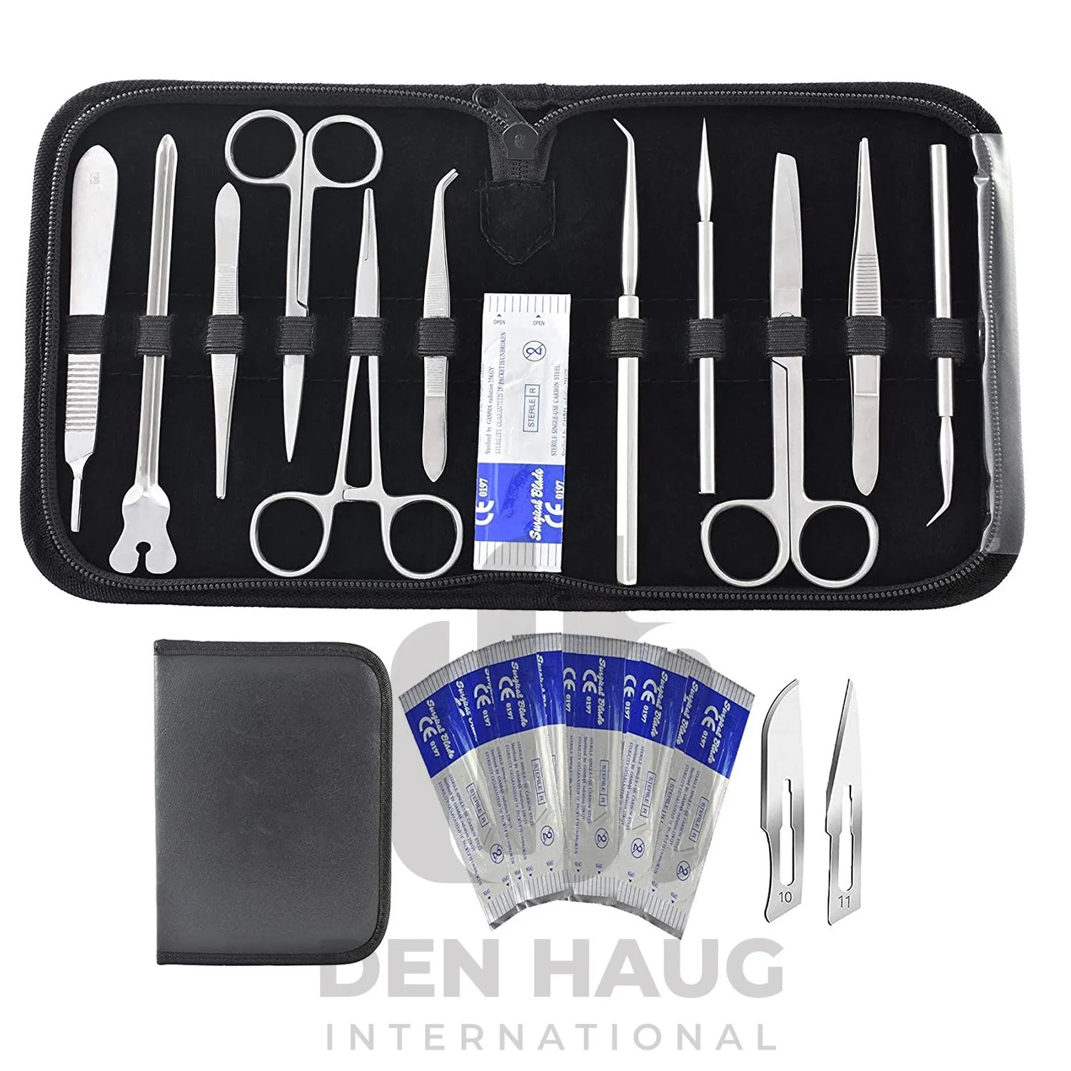 Tissue forceps suture set manufacturer advanced dissection instrument veterinary kit for anatomy biology General surgical tools