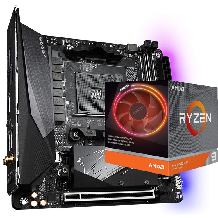 GIGABYTE B550I AORUS PRO AX AMD AM4 ITX ゲーミング 中古