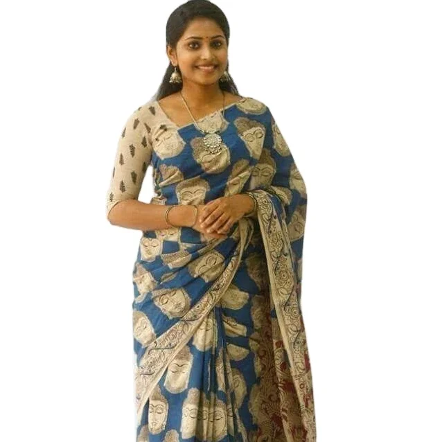 linen party wear saree