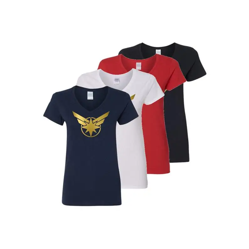 Achetez le T-shirt femme Captain Marvel au meilleur prix- ▷ Geek Factory